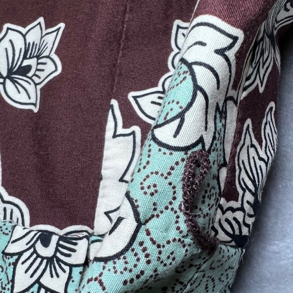 Madison Leigh Sundress Womens 8 Brown Paisley FLoral Midi Casual Boho Cottage - Picture 11 of 16